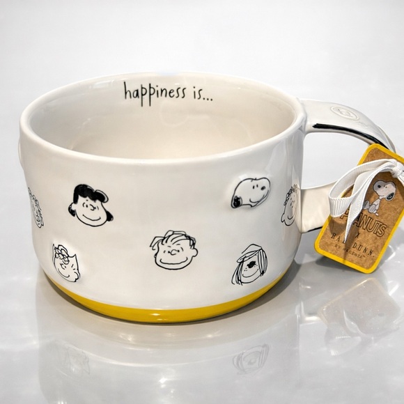 Peanuts “Happiness Is…” Ceramic Mug – Snoopy & Friends | Rae Dunn by Magenta - Picture 1 of 2